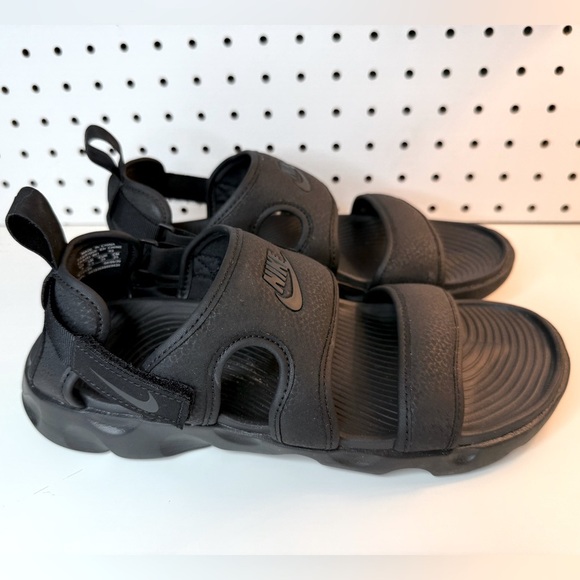 Nike OWAYSIS Women’s 8M Triple Black CK9283-001 Multi Back Strap Slides Sandals - Picture 1 of 16